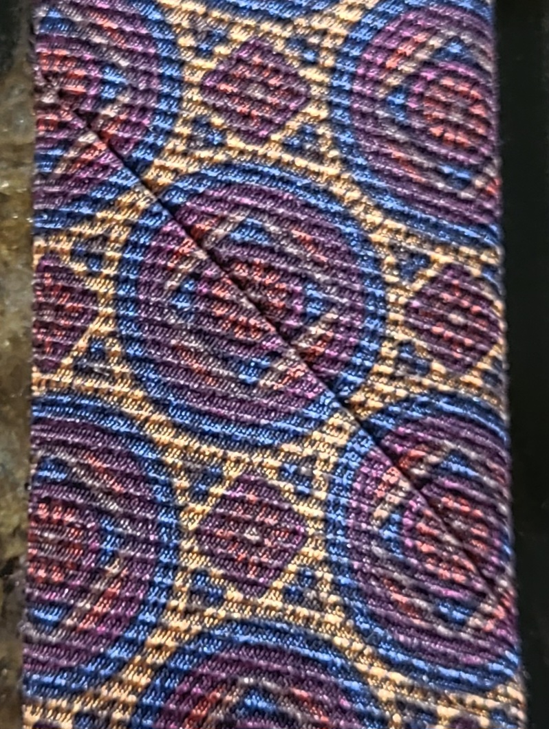 Tie-matching the pattern on the seams
